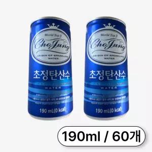 일화 초정 탄산수 플레인 카페 190ml x 60개