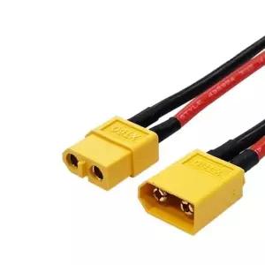 암숫 케이블 실리콘 AWG14 XT-60 커넥터 연결선