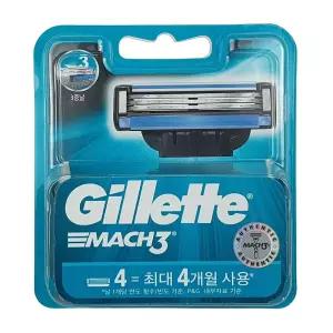 마하3 면도날(4입)(공식수입품) 4개입 3중날 마이크로핀 터보 컴포트가드