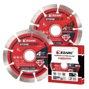 4.5 인치/5 2pcs 다이아몬드 블레이드 앵글 그라인더 용 세그먼트 톱 스톤 커팅 콘크리트 스크릭 블록