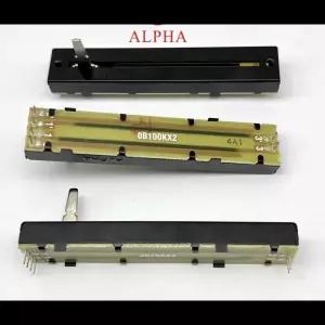 대만 ALPHA Aihua 듀얼 전위차계 샤프트 길이 15mm 8.8cm B100K B50KX2 B20Kx2 1 개