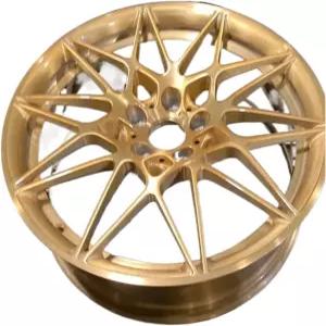 2pc 단조 휠 19-22 브러시드 크롬 마감 5x112 5x120 PCD BMW용 6061-T6 알루미늄 림 성능(브러쉬)