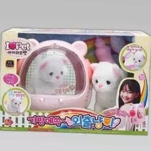 아이러브펫 가방에 쏙 외출냥이 작동 동물인형