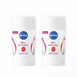니베아 데오드란트 스틱 드라이 앤 콤포트 프루티플로럴향 50ml 2개