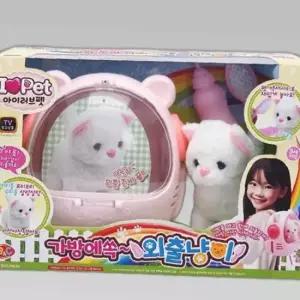 아이러브펫 가방에 쏙 외출냥이 작동 동물인형