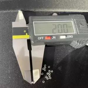 비즈재료 공예부자재 비드팁 누름볼 실버 2mm