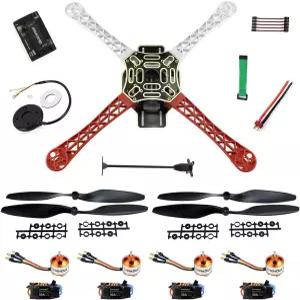 QWinOut F450 APM2.8 6M GPS DIY RC 드론 키트 450mm 프레임 쿼드콥터 4축 UFO 언어셈블 초보자를 위한
