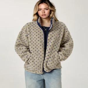 후아유 WHMZG1198F 남성 플리스 기모플리스 Dot Pattern Fleece Jacket 5493119