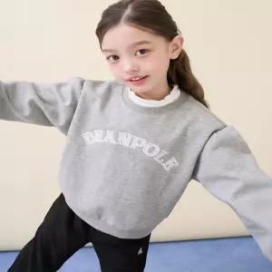 빈폴 키즈 BI6141G083 아동 셔츠 유아 여아 빅 로고 포인트 스웨트 그레이 59335
