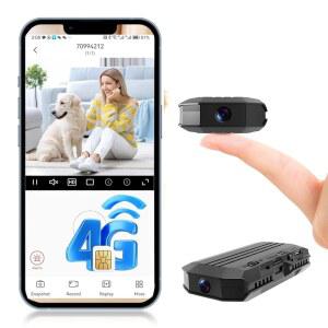BEEDMXU 4G LTE 셀룰러 네트워크 숨겨진 카메라 WIFI 필요 없음 내장 SIM 카드 전원 공급 동작 감지 알림 반려동물 차량 모니터링 배터리 10시간 사용 가능