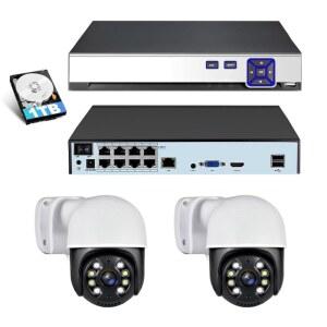 가정 8채널 NVR용 KERUI 8CH POE 네트워크 비디오 레코더 4PCS 4MP 카메라 24 녹화 모바일 PC 원격 1TB 하드 드라이브 사전 설치됨