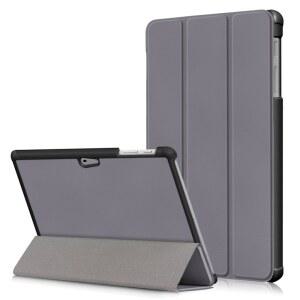 Microsoft Surface Go 3 2 1 Go2 2021 용 케이스 Funda PU 가죽 접이식 스탠드 태블릿 커버 그레이