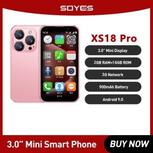SOYES XS18 Pro 미니 소형 스마트폰 2GB RAM 16GB ROM Android8.1 3.0'' 얼굴 인식 듀얼 SIM 대기 3G 네트