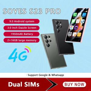 SOYES S23 Pro 4G 버전 미니 소형 스마트폰 안드로이드 9.0 2GB RAM 16GB ROM 얼굴 인식 1950mAh 듀얼 SIM