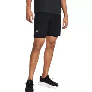 언더아머 UNDERARMOUR 1382641-001 블랙 남성 UA 론치 투인원 7인치 쇼츠 반바지 레깅스 249301
