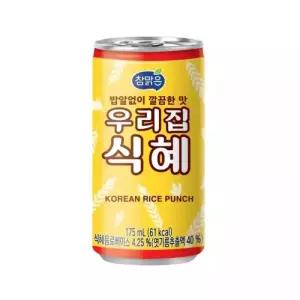 참맑은 우리집식혜 175ml x 30캔-3박스