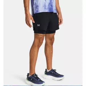 언더아머 UNDER ARMOUR 1382640 -001 남성 UA 론치 투인원 5인치 쇼츠 레깅스 반바지 운동복 트레이닝