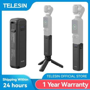 텔레신 5000mAh 배터리 핸들 DJI호환 오즈모 포켓 4 3 카메라 핸드 그립 홀더 삼각대 무선 충전 3용