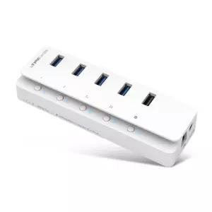 ipTIME 아이피타임 UH505 유전원 허브 개별전원 4포트 USB3.0+1포트 전용충전 UH305 후속모델