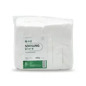 수성 탈지면 4x4cm 절단솜 화장솜 대용량 450g