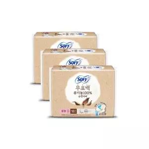 쏘피 유기농 무표백 생리대 중형 18p x 3개