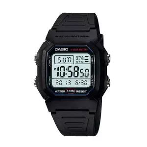 [카시오] W-800H-1A 남성 군인 스포츠 스퀘어 전자 손목 시계