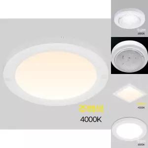 원형 LED 직부등 엣지 8인치 20W 주백/조명/전구/거실등/식탁등/학교/회사/아파트/주방등/조명등/현관등