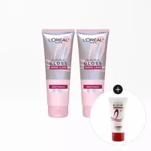 로레알파리 글라이콜릭 글로스 컨디셔닝 헤어팩 200ml 1+1+TR5 헤어팩50ml