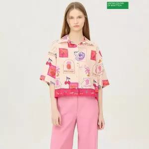 [베네통] 체리밤 올오버 블라우스 BABLA4631_P418425946
