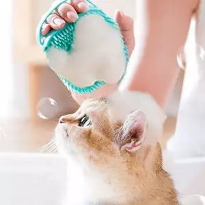 고양이 샴푸 브러쉬 반려동물 고양이발 실리콘 강아지 샴푸 브러쉬 마사지 액자동