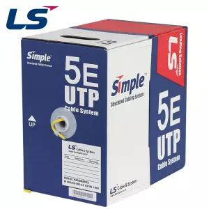 LS전선 CAT.5E UTP 케이블 300m 단선 옐로우 LS CAT.5E UTP 300m Yellow [H@lu]