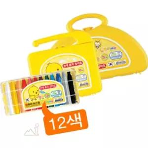 가라지팜 크레용 12색 노랑병아리 색칠공부