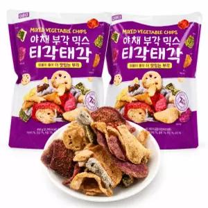 대용량 마른안주 건강간식 야채부각 티각태각 450g, 2개