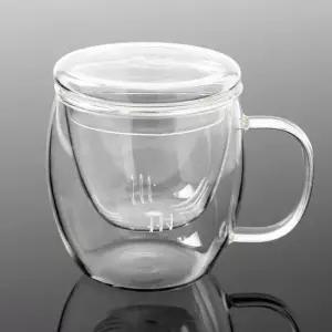 차우리기 차향 내열 유리 찻잔 티머그 티컵 차컵 차잔 500ml