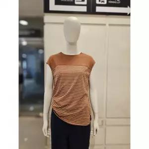 수량한정 올리비아로렌 마혼방 라운드 스트라이프 민소매 vvbb an4m 4171 2736828