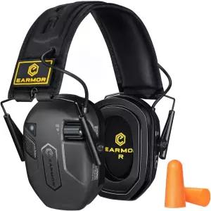 EARMOR M300T 젤 이어 패드로 촬영 소음 감소를 위한 블루투스 청력 보호 전자 머프 업그레이드