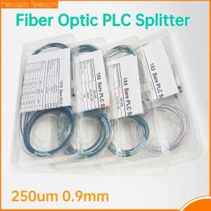 커넥터 케이블이없는 1x2 1x4 1x8 1x16 컬러 광섬유 PLC 분배기  0.9mm 미니 소형 블록리스 2 4 포트 10 개