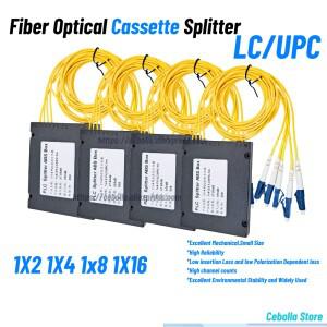 PLC 1X8 ABS 스플리터 모듈 LC/UPC 커넥터  단일 모드  1M  1 × 8 광섬유 박스  광학