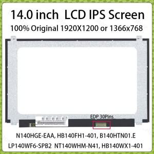 레노버호환 씽크패드호환 E450 E475용 14인치 노트북 LCD 스크린 디스플레이 매트릭스 패널 교체 eDP 30핀