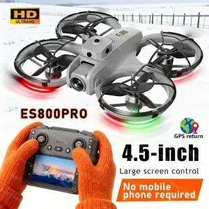 신형 ES800PRO 드론 4K HD 항공 촬영 FPV 브러시리스 모터 광학 흐름 듀얼 카메라 장애물 회피 스크린