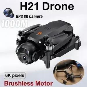 새롭게 업그레이드된 키 접이식 H2 스타일 드론 4K HD 듀얼 카메라 WiFi FPV RC 헬리콥터 플러스 버전