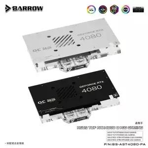 Barrow BSAST4080PA ASUS TUF/ROG STRIX RTX4080 O16G/16G 게임용 비디오 카드 쿨러(백플레이트 5V 3P