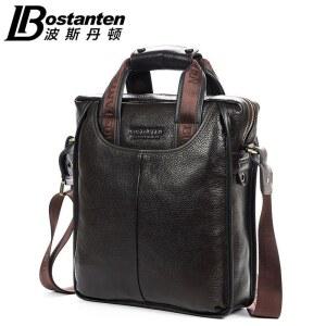 카플레이 모니터 디스플레이 carplay 네비게이션 Bostanten 브랜드 뉴 남성용 100프로 정품 가죽 소 가죽 핸드백 메신저 숄더 토트 서류 가방 노트북 가방 지갑