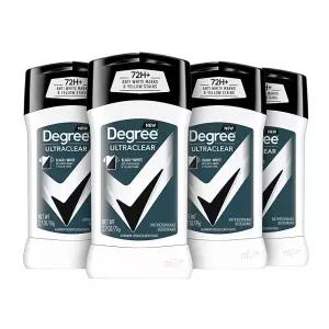 Degree 울트라클리어 남성용 데오드란트 얼룩 방지 79.8mL 4개입 블랙/화이트 [호환]