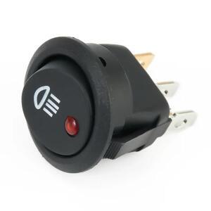 1개 온오프 로커 스위치 빨간색 LED 안개등 램프 기호 자동차 밴 트럭 23mm DC 12V 20A ABS 플라스틱
