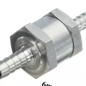 금속 체크밸브 역류방지 커넥터 6mm 알루미늄합금 배관 기화기 연결
