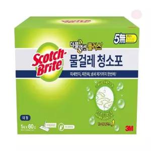 ^^혀니스토어 3M 더블액션 플러스 물걸레 청소포 먼지포 청소티슈 밀대티슈 대형 60매 부직포청소포