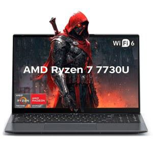 카이거 게이밍 노트북 AMD Ryzen 7 7730U8C / 16T 최대 4.5GHz가 장착된 15.6인치 16GB RAM 512GB NVMe SSD Windows 11 고성능 컴퓨터 2TB 라데온 RX 베가 8 WiFi