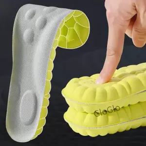 Pair/2Pairs/4Pairs 고탄성 라텍스 스포츠 안창 부드러운 신발 패드 아치 지원 정형 통기성 깔창