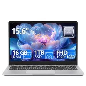 Ryzen 7430U 프로세서가 탑재된 DUNHO 노트북6C / 12T 최대 4.3GHz비트 i71355U 노트북 컴퓨터 Win 11 Pro 기존 16GB DDR4 1TB SSD 15.6인치 풀 HD IPS 디스플레이 1MP 카메라 타입C BT 5.